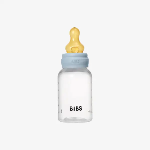 BIBS Baby BPA-Free PP Bottle Set 150ml Latex - Baby Blue