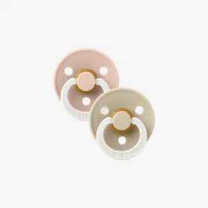 BIBS Colour GLOW - Vanilla/Blush 2 komada
