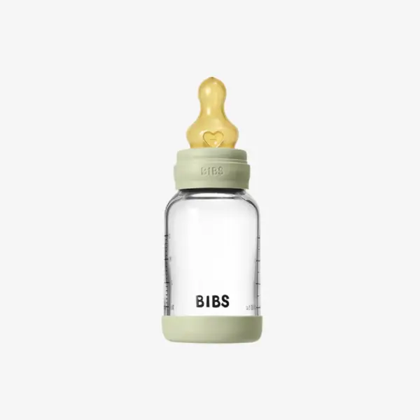 Baby Glass Bottle Set 120ml Latex - Sage