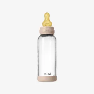 Baby Glass Bottle Set 240ml Latex - Blush