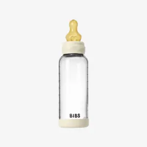 Baby Glass Bottle Set 240ml Latex - Ivory