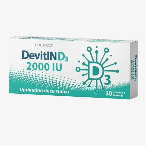 DevitIN D3 2000 IU 30 tableta za žvakanje DevitIN D3 2000 IU 30 tableta za žvakanje