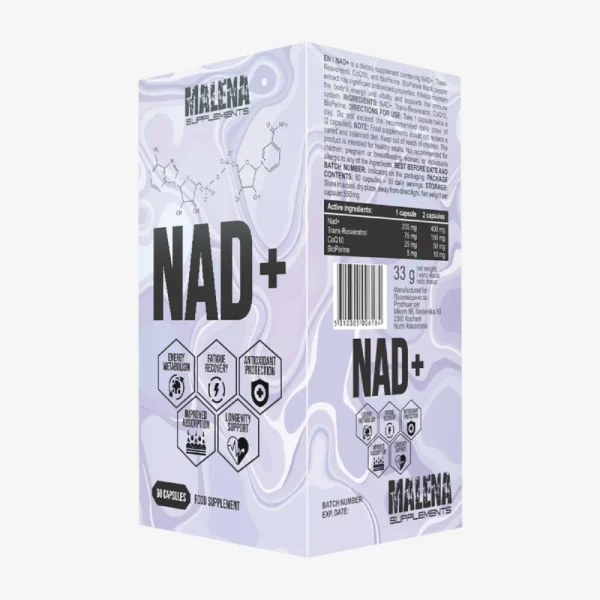 Malena Supplements NAD+ 60 kapsula Malena Supplements NAD+ 60 kapsula