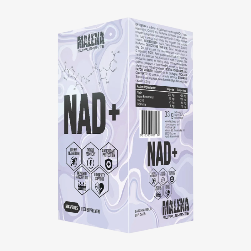 Malena Supplements NAD+ 60 kapsula