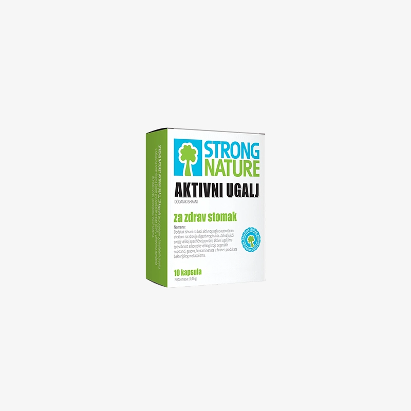 Strong Nature Aktivni ugalj 10 kapsula