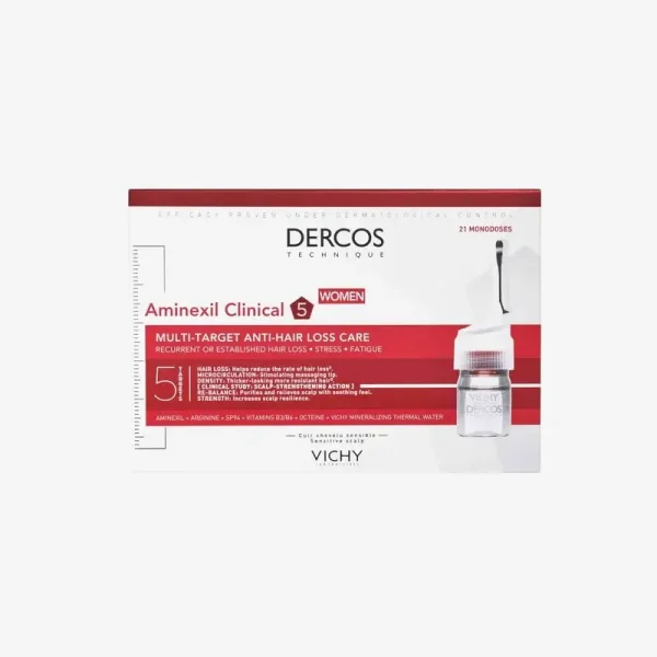 Vichy Dercos Aminexil Clinical 5 ampule protiv opadanja kose za žene 21 ampula Vichy Dercos Aminexil Clinical 5 ampule protiv opadanja kose za žene 21 ampula