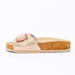 Ženske anatomske papuče Bellona - Metal roze