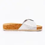 Ženske anatomske papuče Bellona - Srebrna