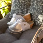 Ženske kožne klompe Hera - LUX Srebrna Ženske kožne klompe Hera - LUX Srebrna