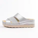 Ženske papuče Lara - Srebrna