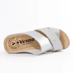 Ženske papuče Lara - Srebrna