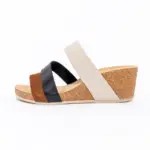 Zenske-papuce-Tricolor-Braon-Crne-Bez Ženske papuče Tricolor - Braon-Crne-Bež