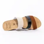 Zenske-papuce-Tricolor-Braon-Crne-Bez-3 Ženske papuče Tricolor - Braon-Crne-Bež