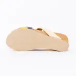 Ženske papuče Tricolor - Žute-Beli piton-Zlatne