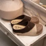 Ženske sobne papuče Ester - Braon